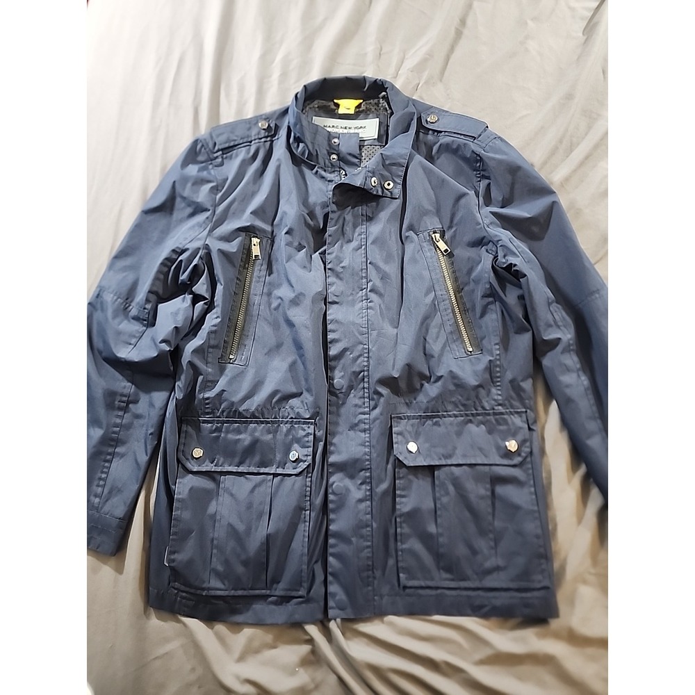 MARC NEW YORK by Andrew Marc Lg Blue Jacket w/multiple pockets, RN# 54163